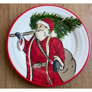 Santa Melamine Father Christmas Dinner Plate Target Threshold 2014